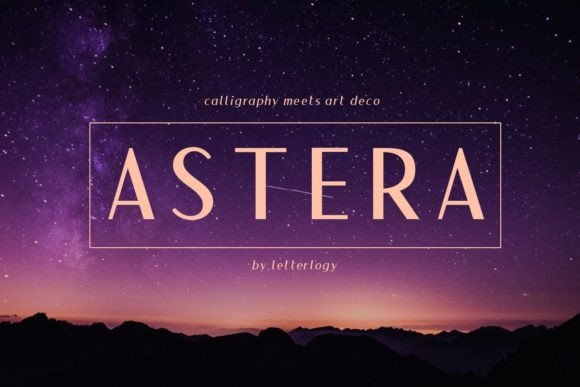 Astera: The Luxury Sans Serif Font for Premium Branding