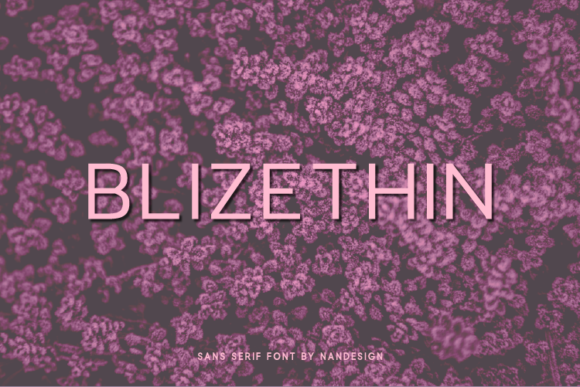 Blizethin: A Futuristic Sans Serif Font for Makers