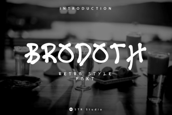 Brodoth: A Retro Sans Serif for Bold Branding