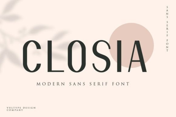 Closia: A Romantic Sans Serif Font for Makers