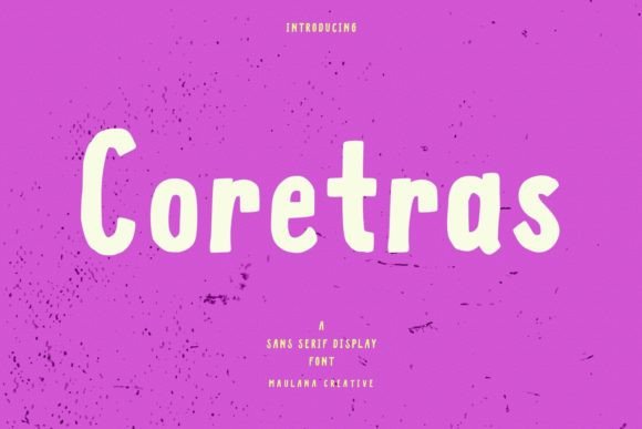 Coretras: An Organic Handwritten Sans Serif Font