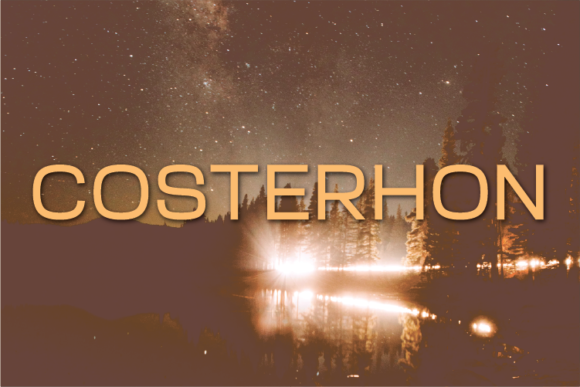 Costerhon: A Modern Sans Serif Typeface for Makers