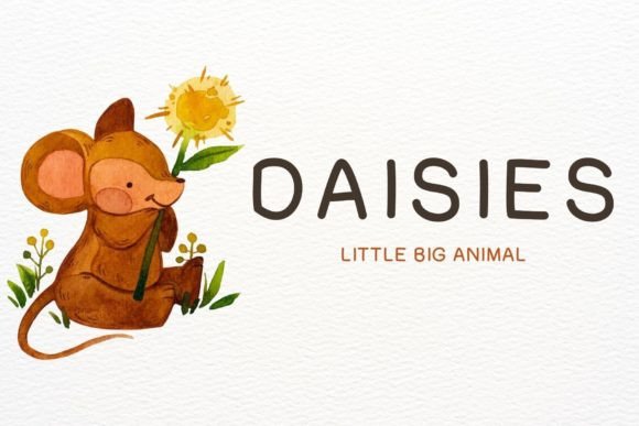 Daisies: A Simple Sans Serif Font for Crafters