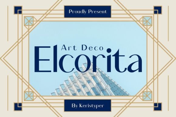 Elcorita: The Modern Art Deco Sans Serif Font