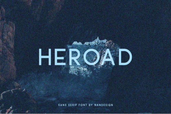 Heroad: A Clean Sans Serif Font for Branding