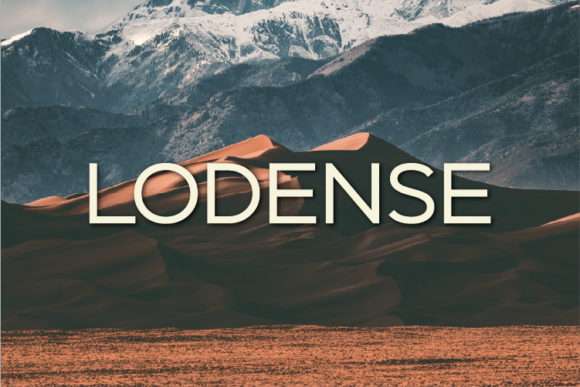 Lodense: A Modern Sans Serif Typeface for Brands
