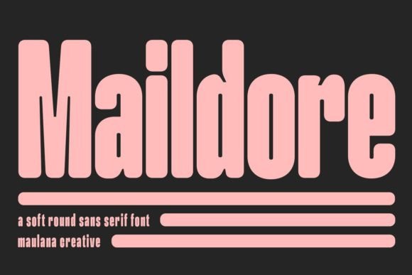 Maildore: A Soft Round Sans Serif Display Font for Web