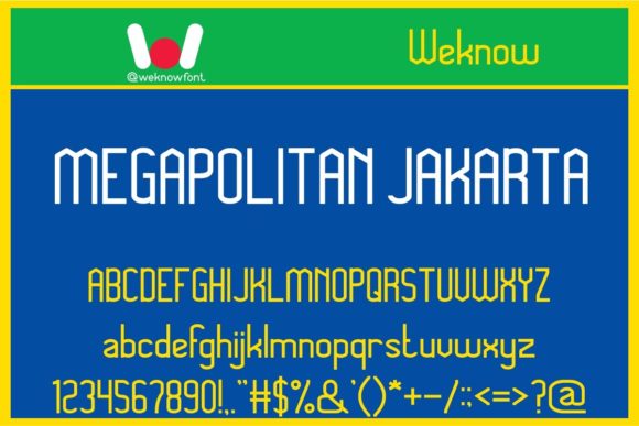 Megapolitan Jakarta: A Modern Sans Serif Font for Crafters