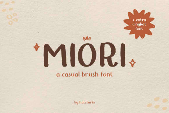 Miori: A Cute Sans Serif Font for Crafters
