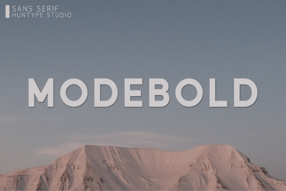 Modebold: A Versatile All Caps Sans Serif for Branding