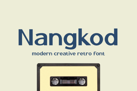 Nangkod: A Vintage Sans Serif Font for Editorial Design