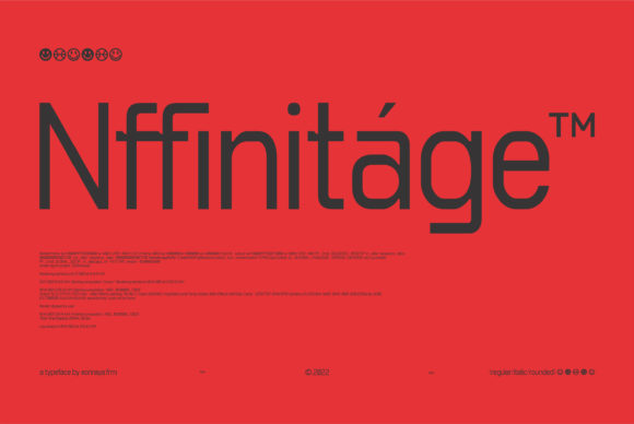 Nffinitage: A Modern Sans Serif Font for Futuristic Branding