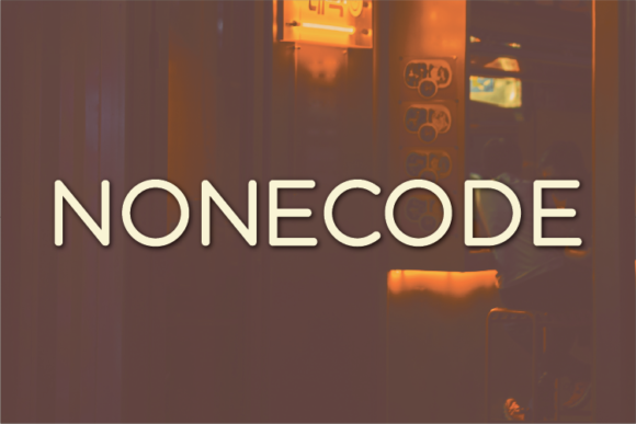 Nonecode: A Modern Sans Serif Typeface for Makers