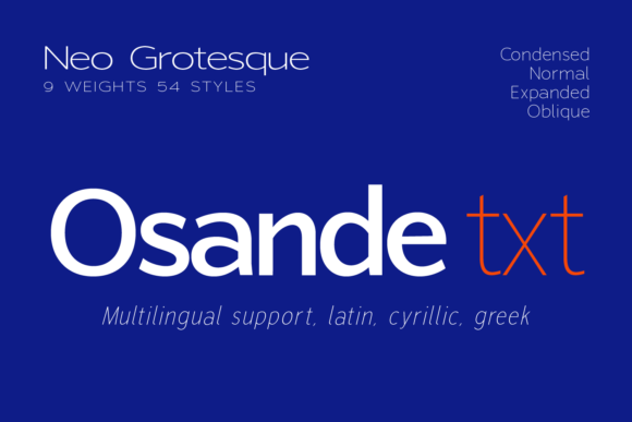 Osande Txt: A Modern Sans Serif for Makers