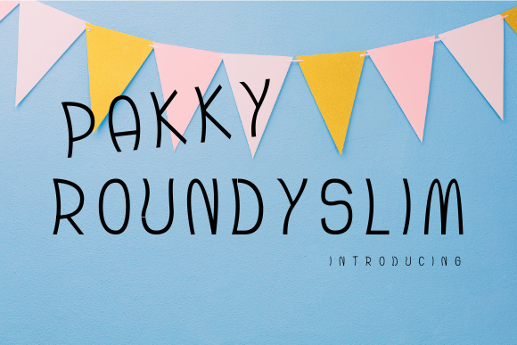 Pakky Roundyslim: A Cute Sans Serif Font for Brands