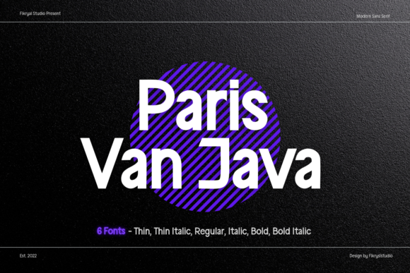 Paris Van Java Family: A Bold Sans Serif for Marketers