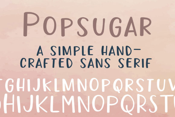 PN Popsugar: A Whimsical Sans Serif Font for Makers
