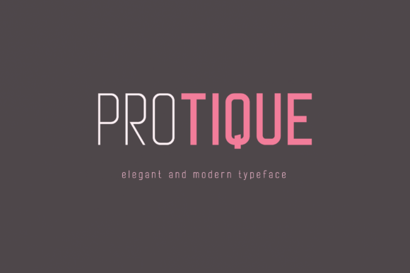 Protique: A Modern Sans Serif Font for Web Design