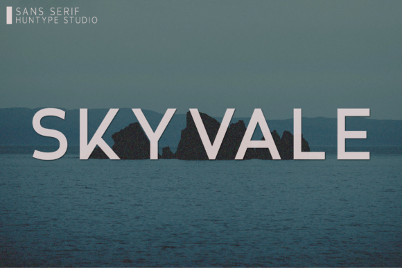 Skyvale: A Versatile All Caps Sans Serif for Modern Branding