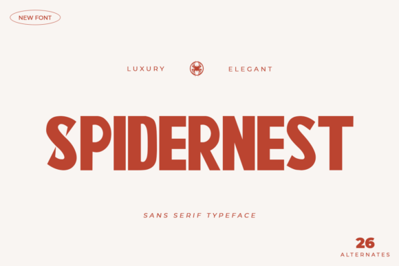 Spidernest: A Cool Sans Serif Font for Campaigns
